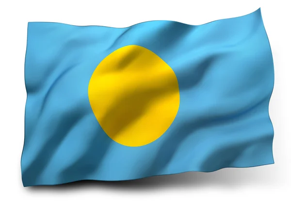 Flag of Palau — Stock Photo, Image