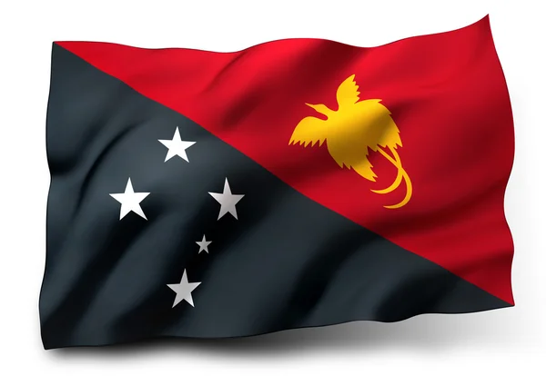 Bandiera della Papua Nuova Guinea — Foto Stock