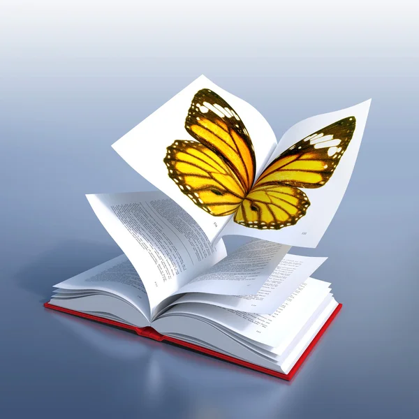 Książka o motylach — Zdjęcie stockowe