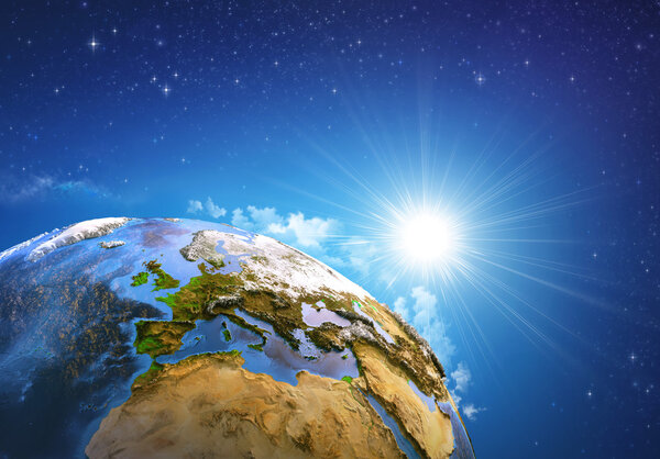 Sunrise over the Earth