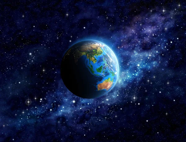 Planet Earth in outer space — Stock Photo, Image