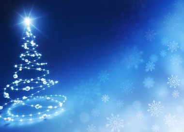 Christmas tree background clipart