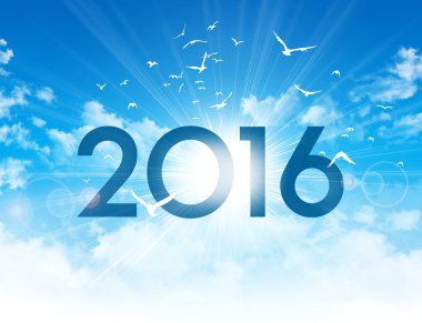 2016 yeni günü tebrik kartı