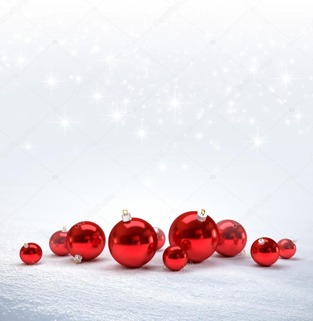 Christmas balls background