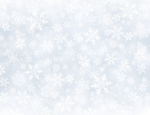 Winter snowflakes background