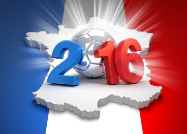 France 2016 soccer competition clipart