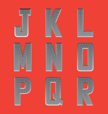 Metal yazı tipi Serisi 2 fırça