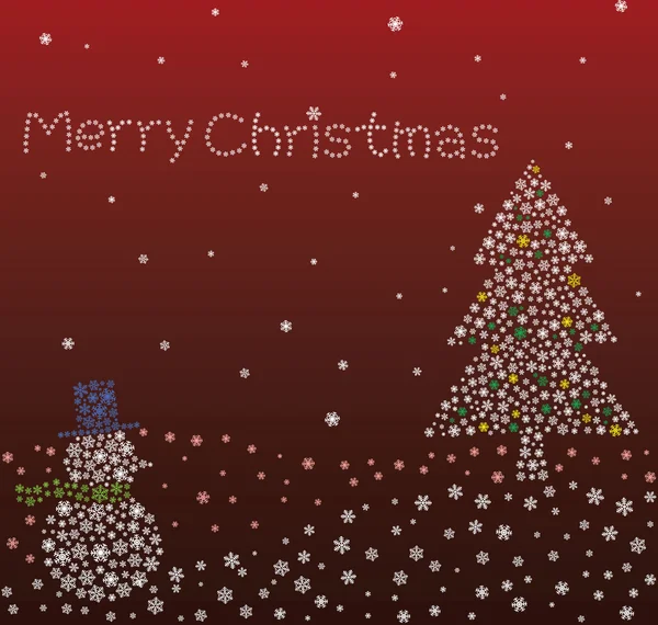 Noël rouge étincelant — Image vectorielle