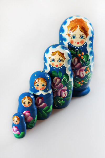 Matrioshka Babushkas dolls