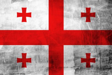 Grunge Gürcistan bayrağı 
