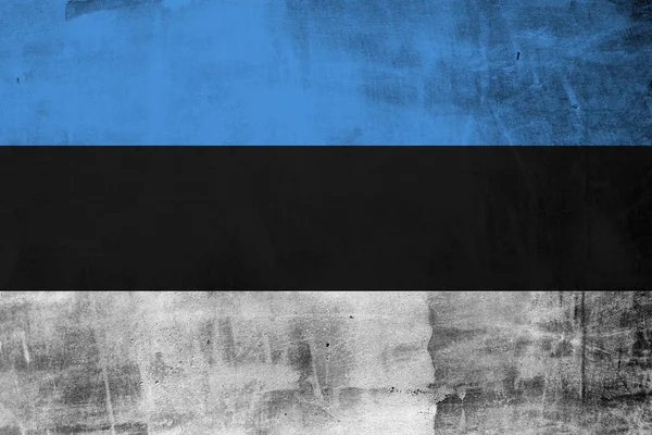 Bandiera grunge Estonia — Foto Stock