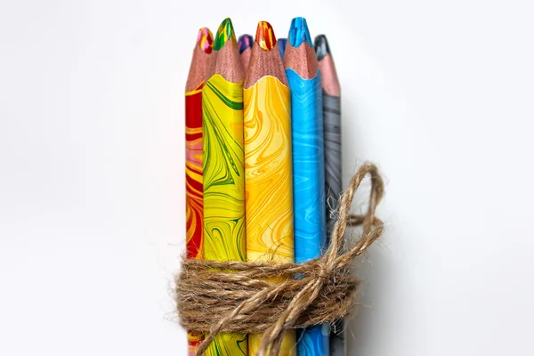 Farklı renkli kalemler set — Stok fotoğraf
