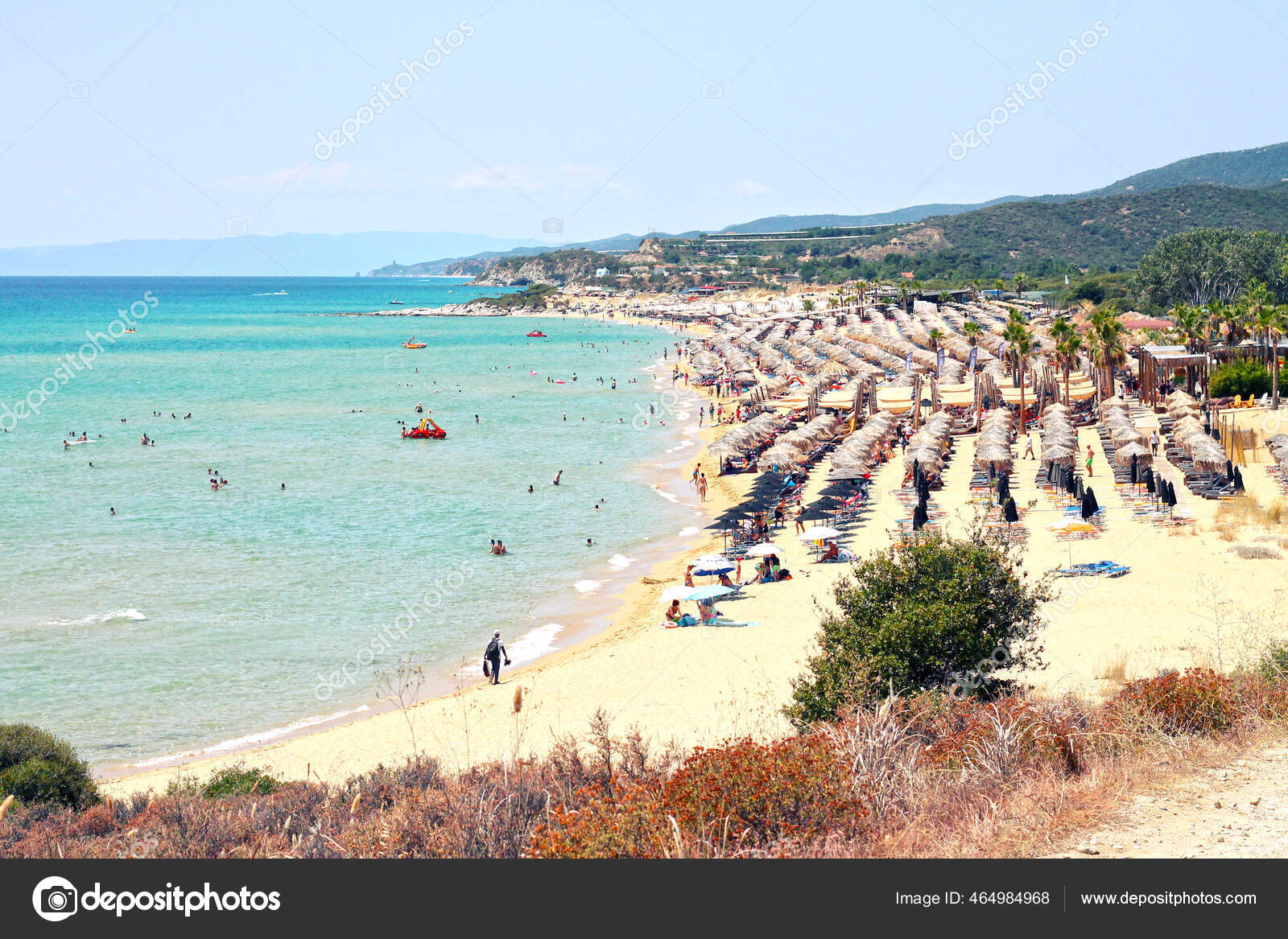 Ammolofoi Beach Most Popular Most Beautiful Beach Northern Greece Located –  Stock Editorial Photo © st-design #464984968