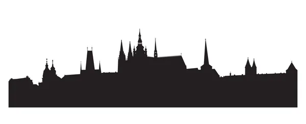 Skyline de Praga — Vector de stock