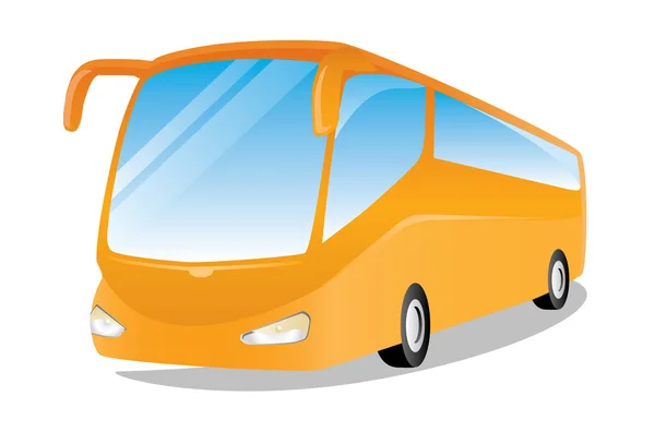 Oranžový autobus — Stockový vektor