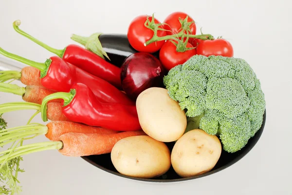 Pan with fresh vegetables — Stock Photo, Image