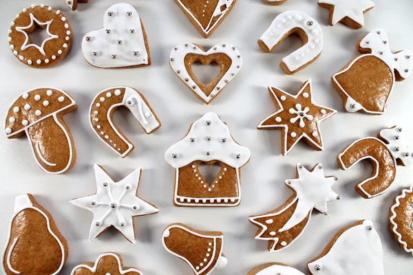 Christmas gingerbread background — Stock Photo, Image