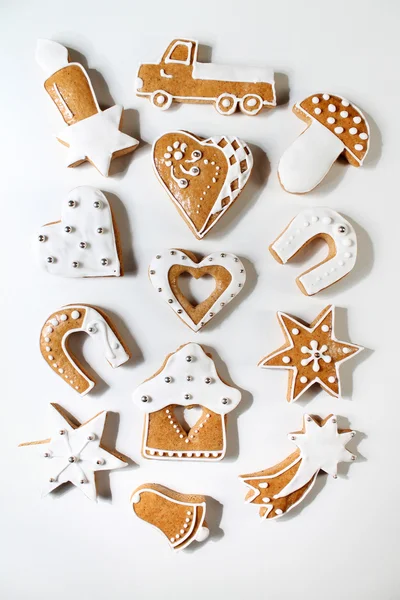 Christmas gingerbread background — Stock Photo, Image