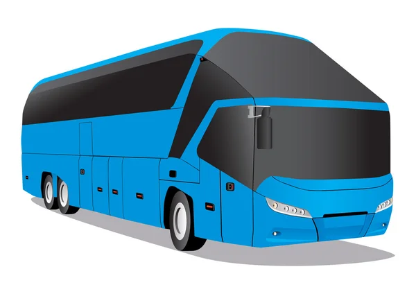 Moderna blå buss — Stock vektor