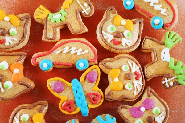 Biscotti tradizionali di pan di zenzero — Foto Stock