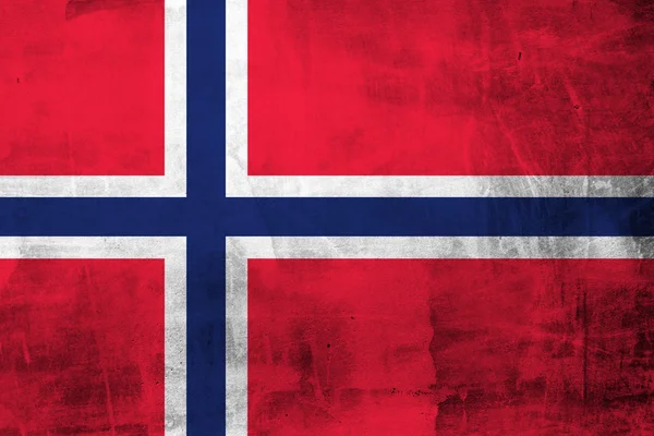 Drapeau Grunge de Norvège — Photo