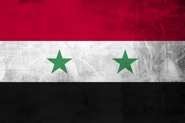 Гранж прапор Сирії — стокове фото