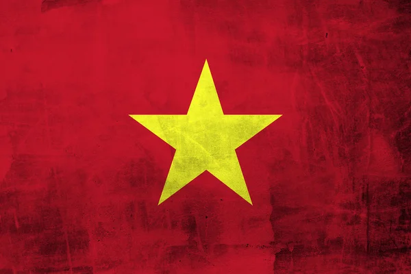 Grunge vietnam vlag — Stockfoto