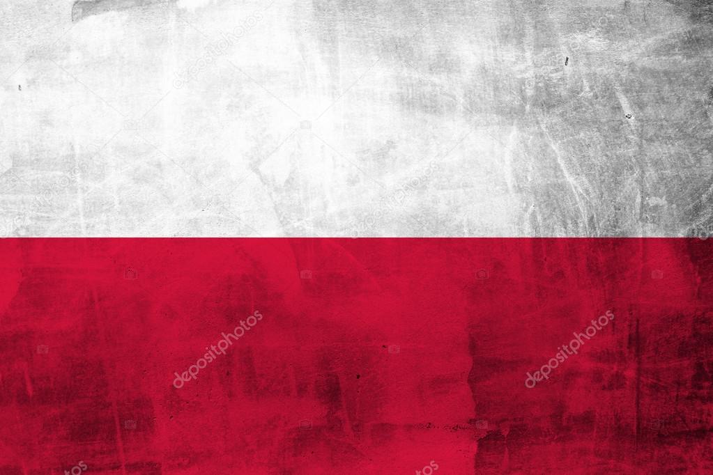 Grunge Polish flag