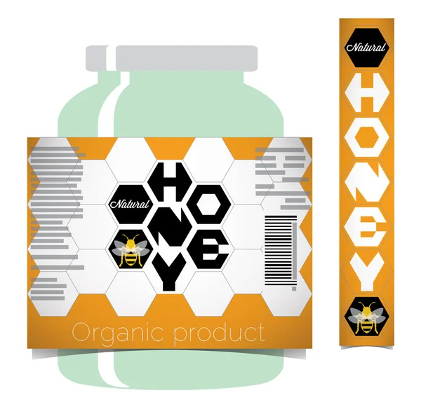 Honey label — Stock Photo, Image