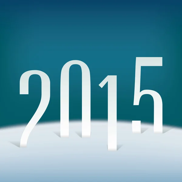 New Year of 2015 Buried in Snow. — Stock Photo, Image