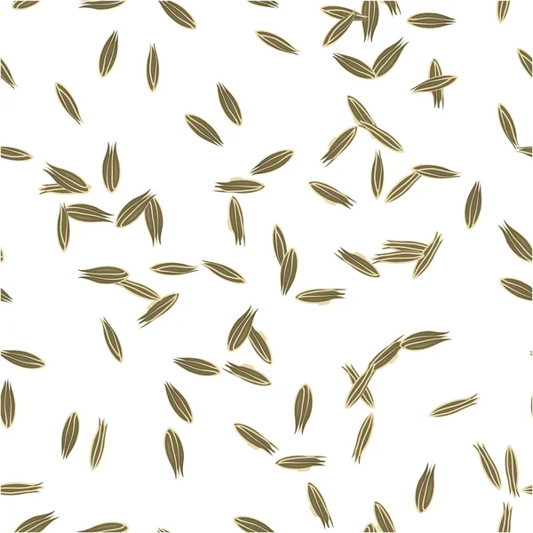 Cumin Seeds Seamless Pattern – stockvektor