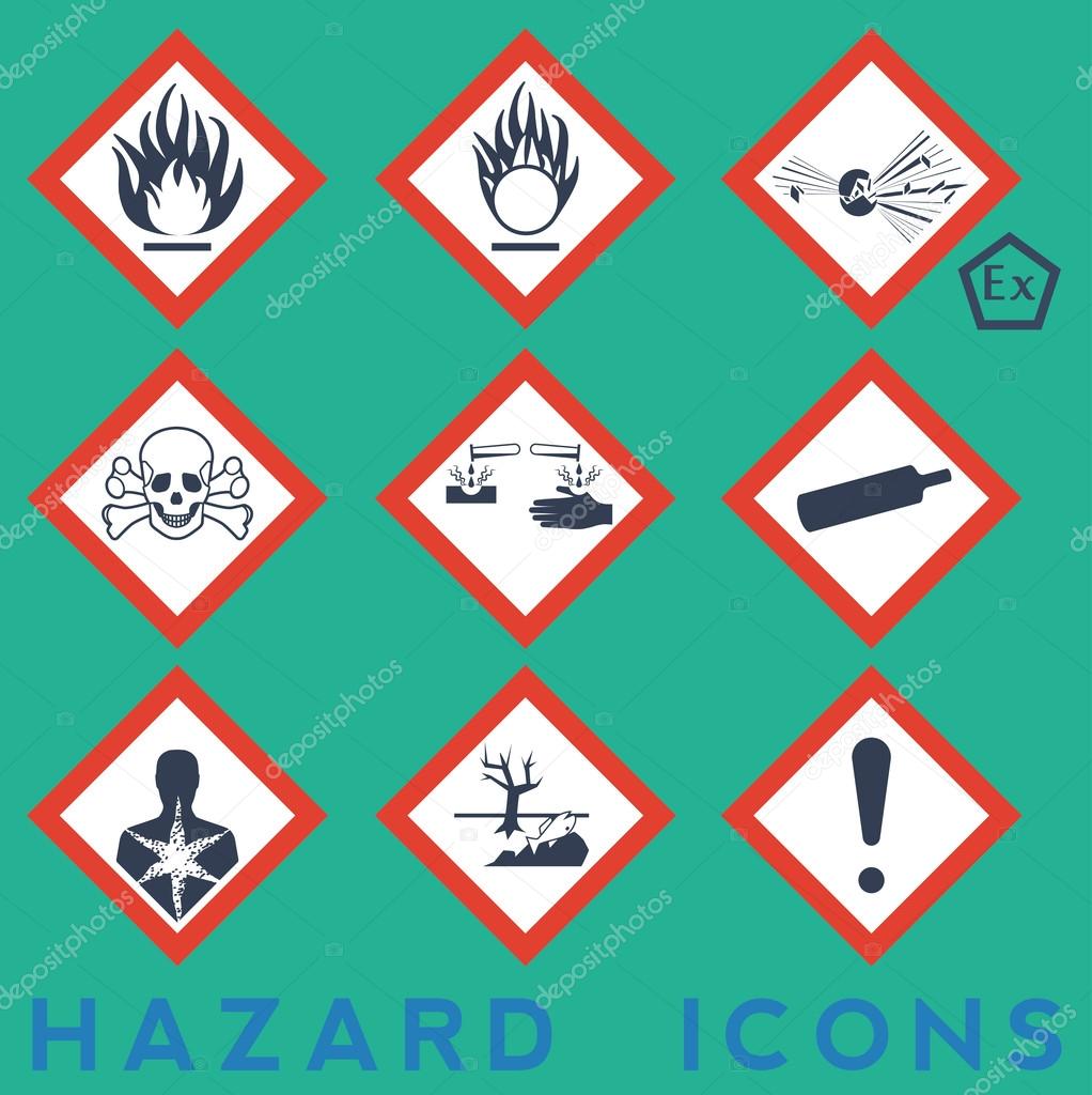 Hazard Icons: 9 and 1 package symbols.