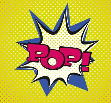 Pop Art stil tipografi