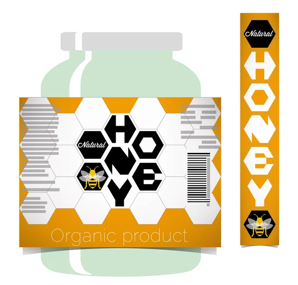 Honey label — Stock Vector