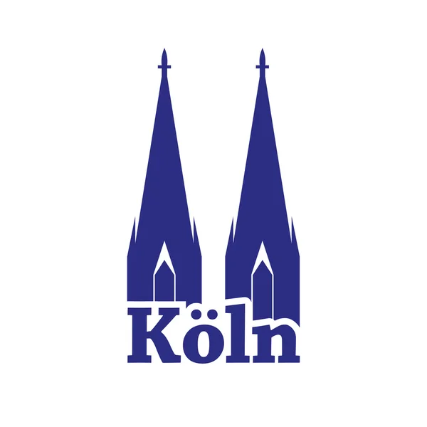 Europäische deutsche stadt koln — Stockvektor