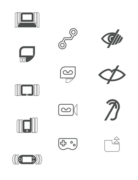 Computer and Mobile Technology Icons — Stock Vector