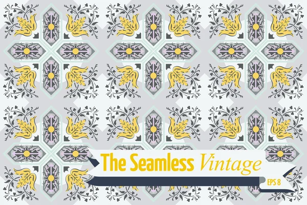 Seamless Vintage Pattern. — Stock Vector