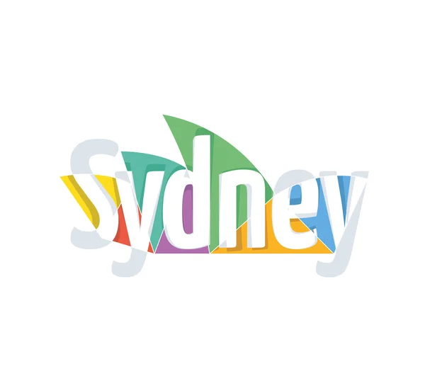 Símbolo de viagem para a cidade de Sydney — Vetor de Stock
