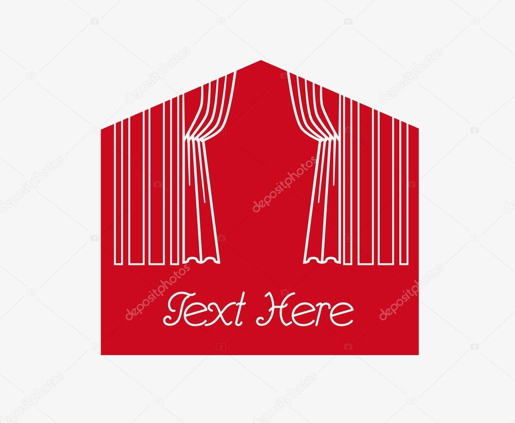 Theater Symbol with Place for Text