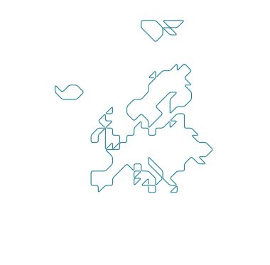 Rusya harita olmadan Europe