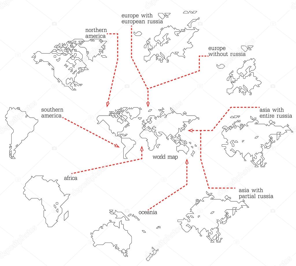 Cartoon maps collection