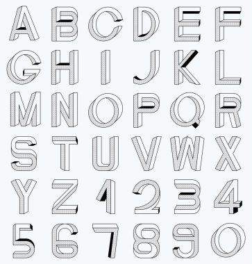 İmkansız yazı seti, sayılar da dahil olmak üzere