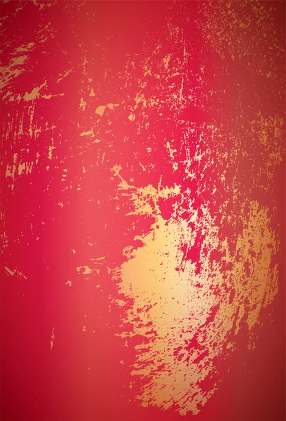 Rode abstracte achtergrond met gouden spetter — Stockvector