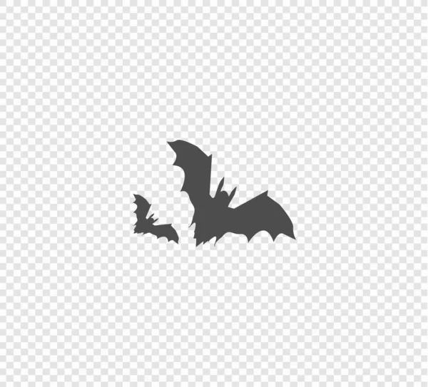 Halloween Illustration Clip Art Chauve Souris Isolé Sur Fond Blanc — Image vectorielle