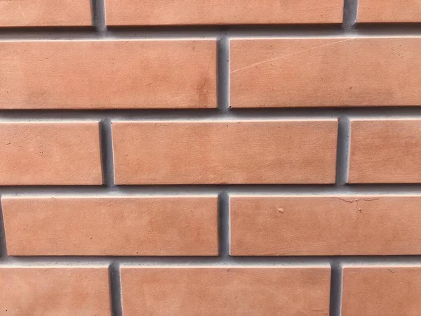 Red Brick Wall Close Red Classic Brick Texture Concept — Stock Photo, Image