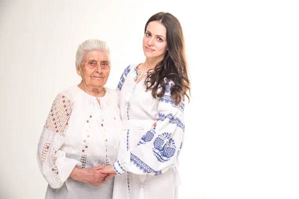 Grandmother and granddaughter. — Stock Photo, Image