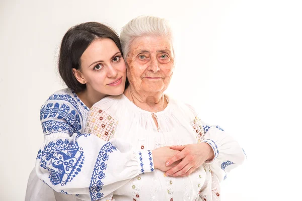 Grandmother and granddaughter. — Stock Photo, Image