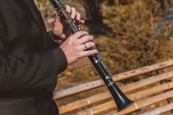 Musical instrument clarinet — Stock Photo, Image