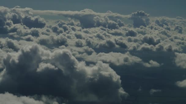 Хмари Білі Хмари Знімають Вікна Літака — стокове відео