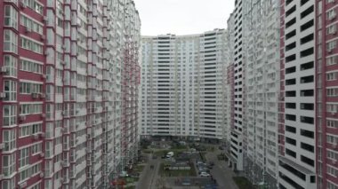 Mimarlık. Konut kompleksi. Hava görünümü.